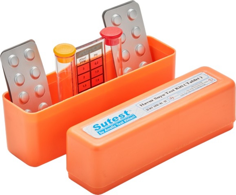 SUTEST Havuz Suyu Test Kiti (Tablet) (Kolorimetrik) Damla Seri